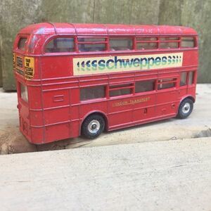 Vintage 1970 Dinky Toys 289 Routemaster Bus Toy Car Red